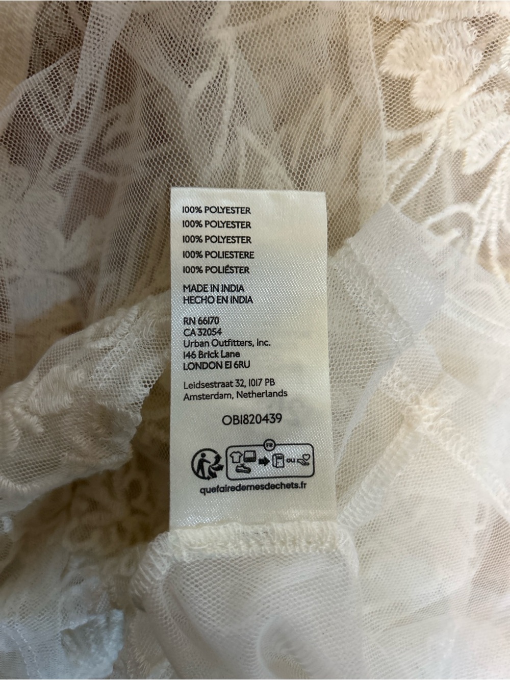 Anthropologie sheet embroidered tshirt - Picture 8 of 8